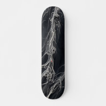 Schwarz-Weiß-Skateboard