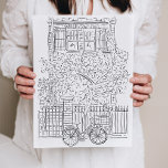 Schwarz-Weiß-Sketch New York City Stoop Poster<br><div class="desc">Einzigartige Schwarz-Weiß-Skizze eines klassischen New Yorker Brownstone-Stoop-Posters. Spielen Sie Wandkunst für Ihre Zuhause oder ein Geschenk!</div>