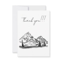 schwarz-weiß Skizze der Berge