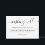 Schwarz-Weiß-Skript Hochzeit wünschenswert Begleitkarte<br><div class="desc">Schwarz-Weiß elegante einfache Skript Hochzeit wünschend gut. Bitte kontaktieren Sie mich,  wenn Sie weitere Informationen benötigen.</div>