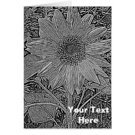 Schwarz-Weiß-Sonnenblumen originelle moderne Kunst