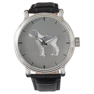 Schwarz-Weiß-Spanisch Armbanduhr