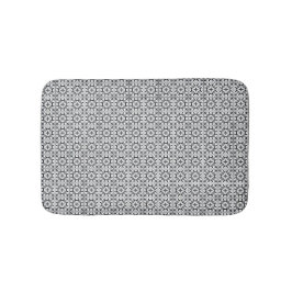 Schwarz-Weiß-Spanisch-Stilfliesen Badematte