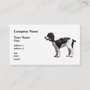 Schwarz-Weiß-Spanisch Visitenkarte