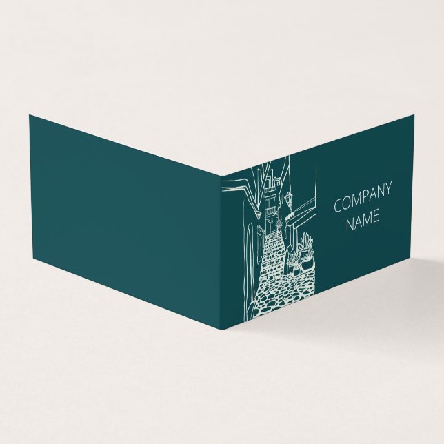 Schwarz-Weiß-Spanische Straße Visitenkarten (Vorderseite)