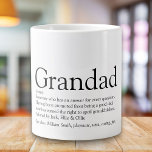 Schwarz-Weiß-Spaß Großoper Definition Jumbo-Tasse<br><div class="desc">Personalisieren Sie für Ihren besonderen Großvater,  Großvater,  Papa oder Pop,  um ein einzigartiges Geschenk zu schaffen. Eine perfekte Art,  ihm zu zeigen,  wie phantastisch er jeden Tag ist. Entwickelt von Thisisnotme©</div>