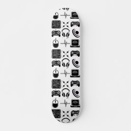Schwarz-Weiß-Spiel Skateboard