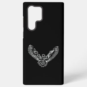 Schwarz-Weiß-Stamm-Fliegenschale Samsung Galaxy Hülle