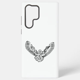 Schwarz-Weiß-Stamm-Fliegenschale Samsung Galaxy Hülle