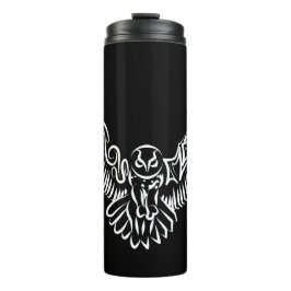 Schwarz-Weiß-Stamm-Fliegenschale Thermosbecher