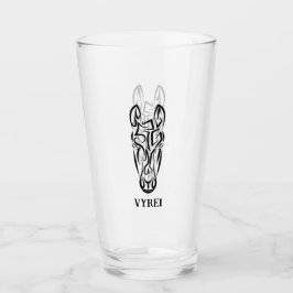 Schwarz-Weiß-Stamm Glas