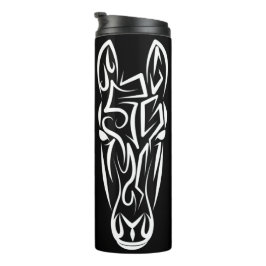Schwarz-Weiß-Stamm Thermosbecher