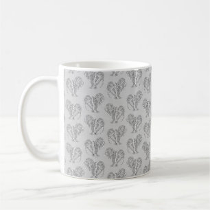 Schwarz-Weiß-Stämme Tattoo Manatees Kaffeetasse