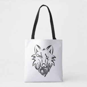 Schwarz-Weiß-Stammes-Wolf