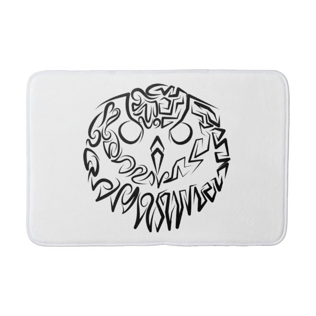 Schwarz-Weiß-Stammesauge Badematte (Vorderseite)