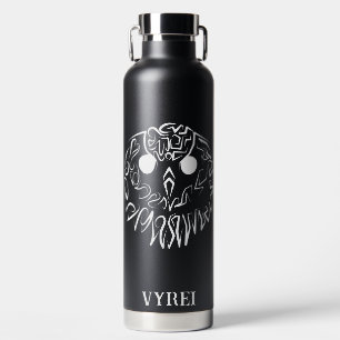 Schwarz-Weiß-Stammesauge Trinkflasche