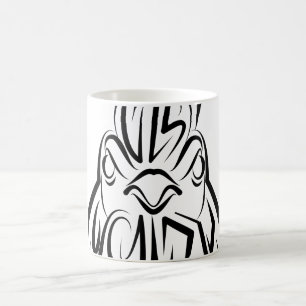 Schwarz-Weiß-Stammesliste Kaffeetasse