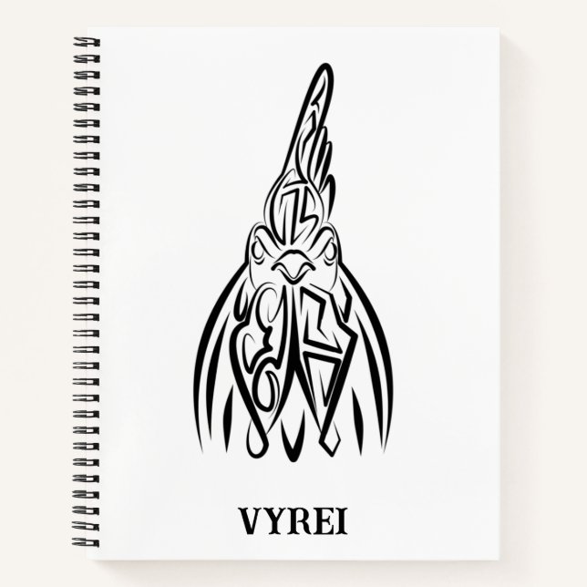 Schwarz-Weiß-Stammesliste Notizbuch (Vorderseite)