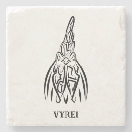 Schwarz-Weiß-Stammesliste Steinuntersetzer