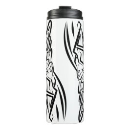 Schwarz-Weiß-Stammesliste Thermosbecher