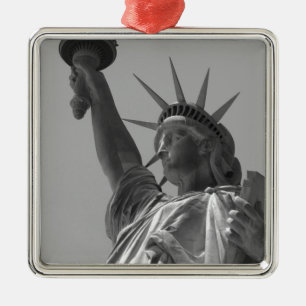 Schwarz-Weiß-Statue der Freiheit New York City Ornament Aus Metall