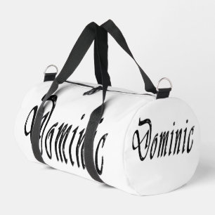 Schwarz-Weiß-Stern-Dominic-Name, Duffle Bag