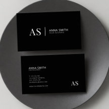 Schwarz-Weiß-Stilftige Monogram-Moderne