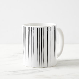 Schwarz/Weiß Stilmuster Kaffeetasse
