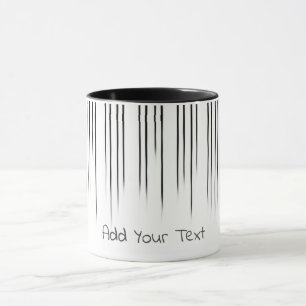 Schwarz/Weiß Stilmuster Tasse