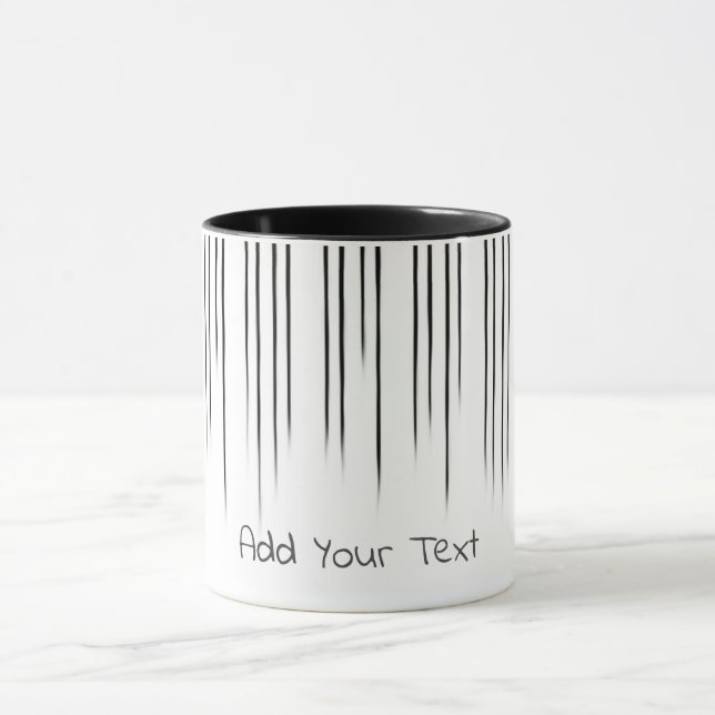 Schwarz/Weiß Stilmuster Tasse (Zentrum)
