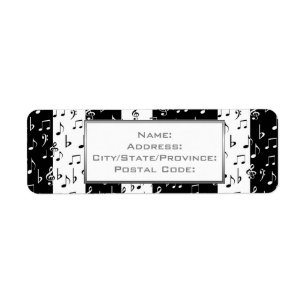 Schwarz-Weiß-Streifen Adressenmarken 2