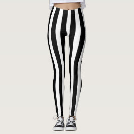 Schwarz-Weiß-Streifen - ähnliche Halloween-Kostüme Leggings