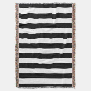 Schwarz-Weiß-Streifen Decke