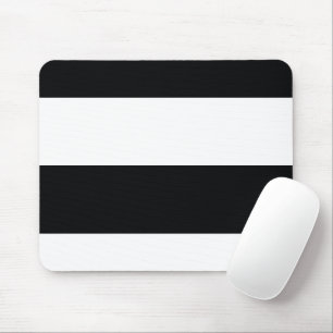 Schwarz-Weiß-Streifen, einfach, extra breit Mousepad