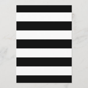 Schwarz-Weiß-Streifen Einladung