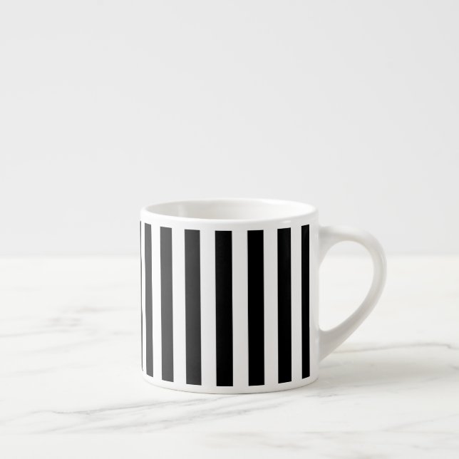 Schwarz-Weiß-Streifen Espressotasse (Rechts)