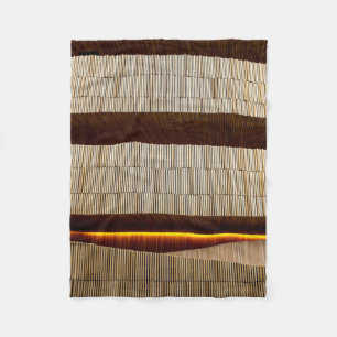 Schwarz-Weiß-Streifen Fleecedecke