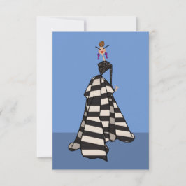 Schwarz/Weiß Streifen Frauenfarbenkarte