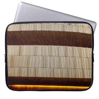 Schwarz-Weiß-Streifen Laptopschutzhülle