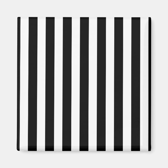Schwarz-Weiß-Streifen Magnet (Vorne)