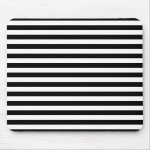 Schwarz-Weiß-Streifen Mousepad