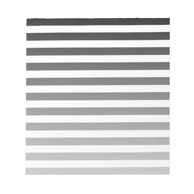 Schwarz-Weiß-Streifen Notizblock (Vorderseite)