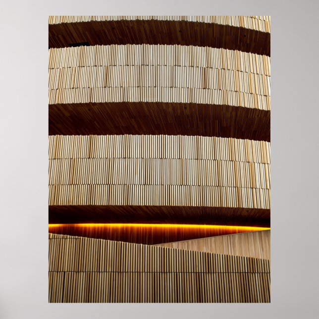 Schwarz-Weiß-Streifen Poster (Vorne)