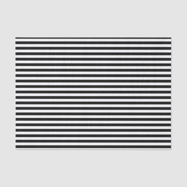 Schwarz-Weiß-Streifen Seidenpapier (Vorderseite)