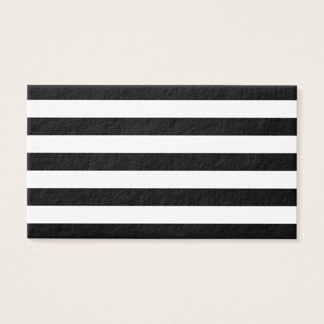 Schwarz-Weiß Streifen stilvoll (Vorderseite)