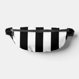 Schwarz-Weiß-Streifen, Streifenmuster, Linien Bauchtasche