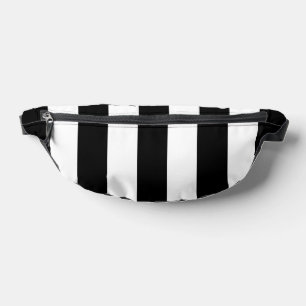 Schwarz-Weiß-Streifen, Streifenmuster, Linien Bauchtasche