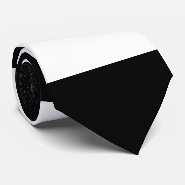 Schwarz-Weiß-Streifen, Streifenmuster, Linien Krawatte (Gerollt)