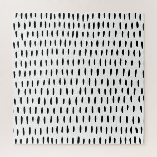 Schwarz-Weiß-Streifen: von Hand gezeichnet Puzzle