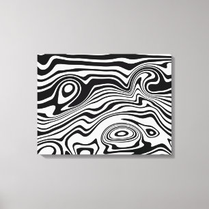 Schwarz-Weiß-Strickkunst-Canvas drucken Leinwanddruck